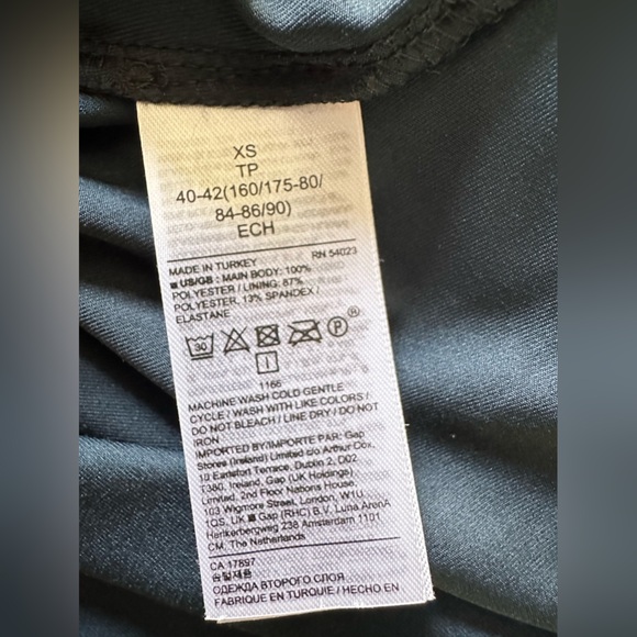 Banana Republic Pleated Tie-Neck Mini Dress,Blue Marble🌻 - Picture 8 of 10